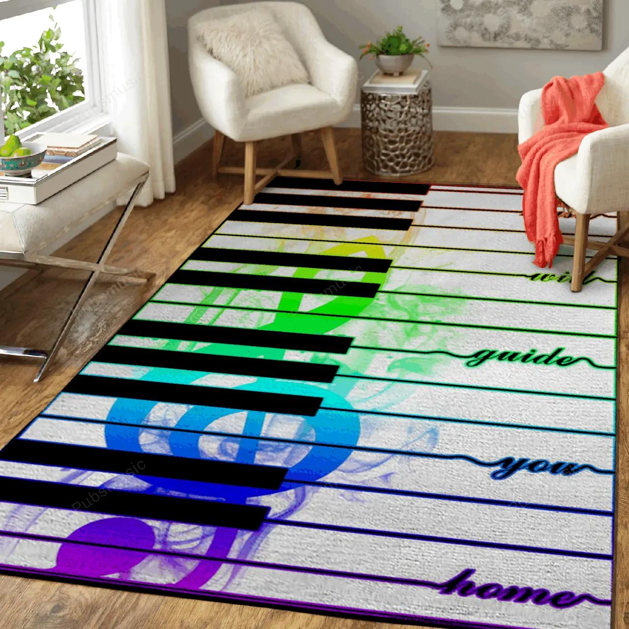 Piano music art for fans area rug living room carpet rug regtangle carpet floor decor home decor Rectangle Rug