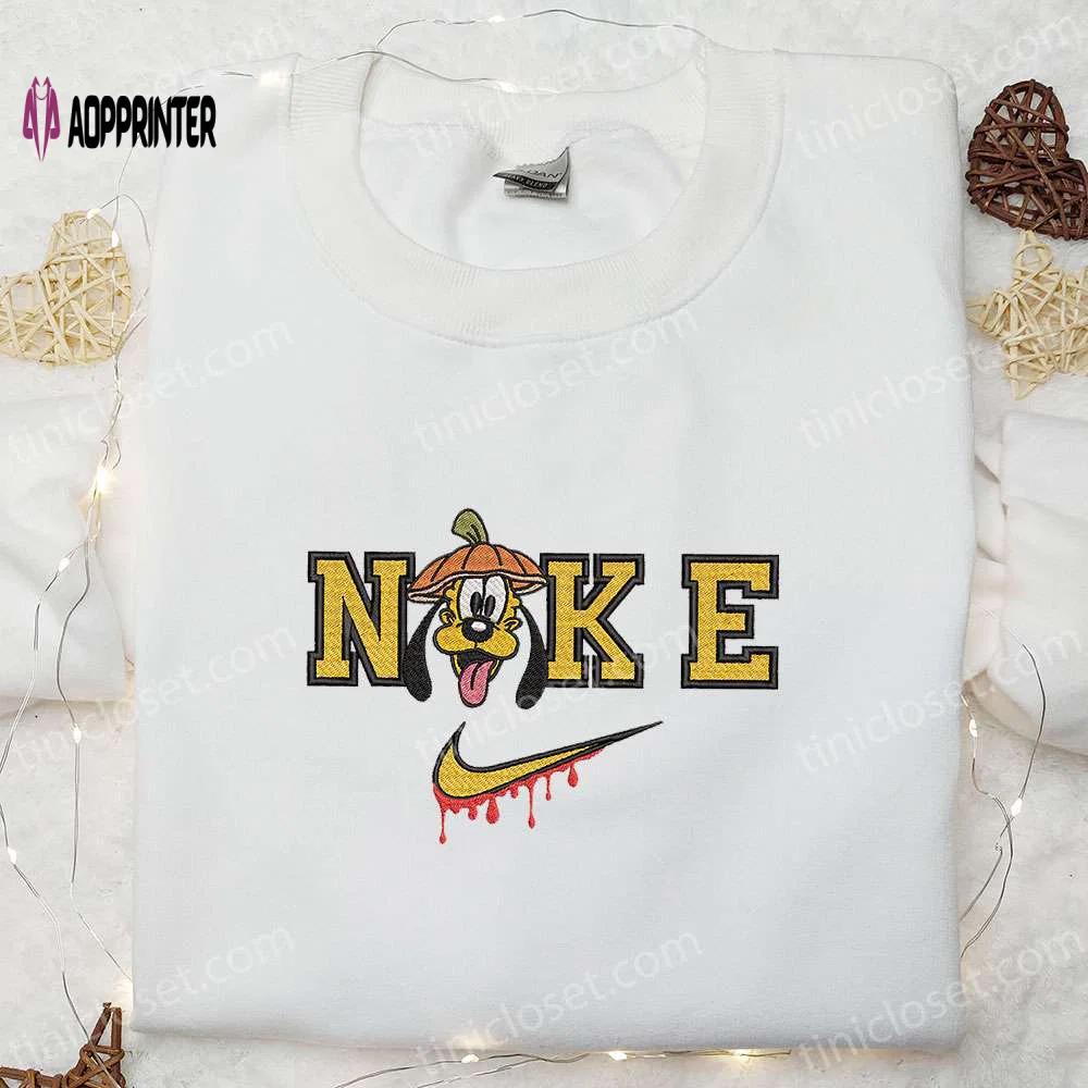 Pluto x nike embroidered hoodie & shirt: best halloween gift ideas Embroidered Shirt