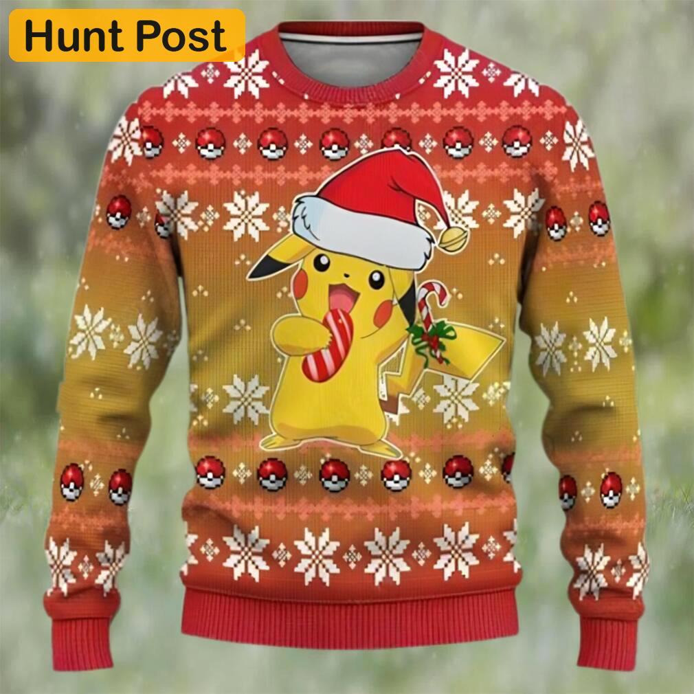 Pokemon christmas sweater pikachu best ugly christmas sweaters gift for christmas Christmas Ugly Sweater