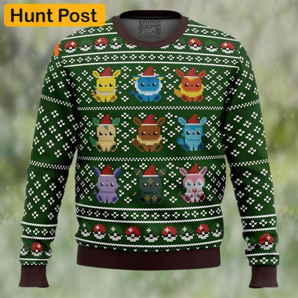 Pokemon eevee eeveelutions ugly christmas sweater Christmas Ugly Sweater