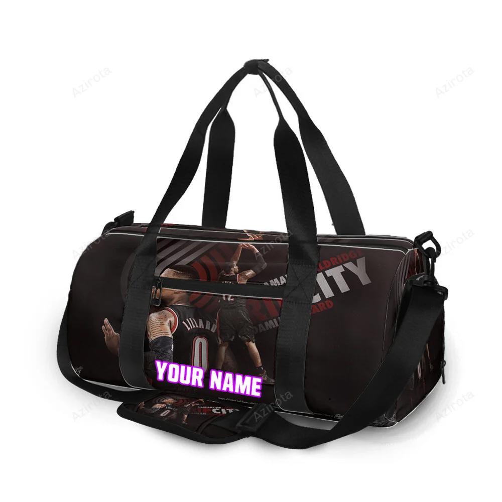Portland trail blazers damian lillard6 personalized name travel bag gym bag 2306 Travel Bag
