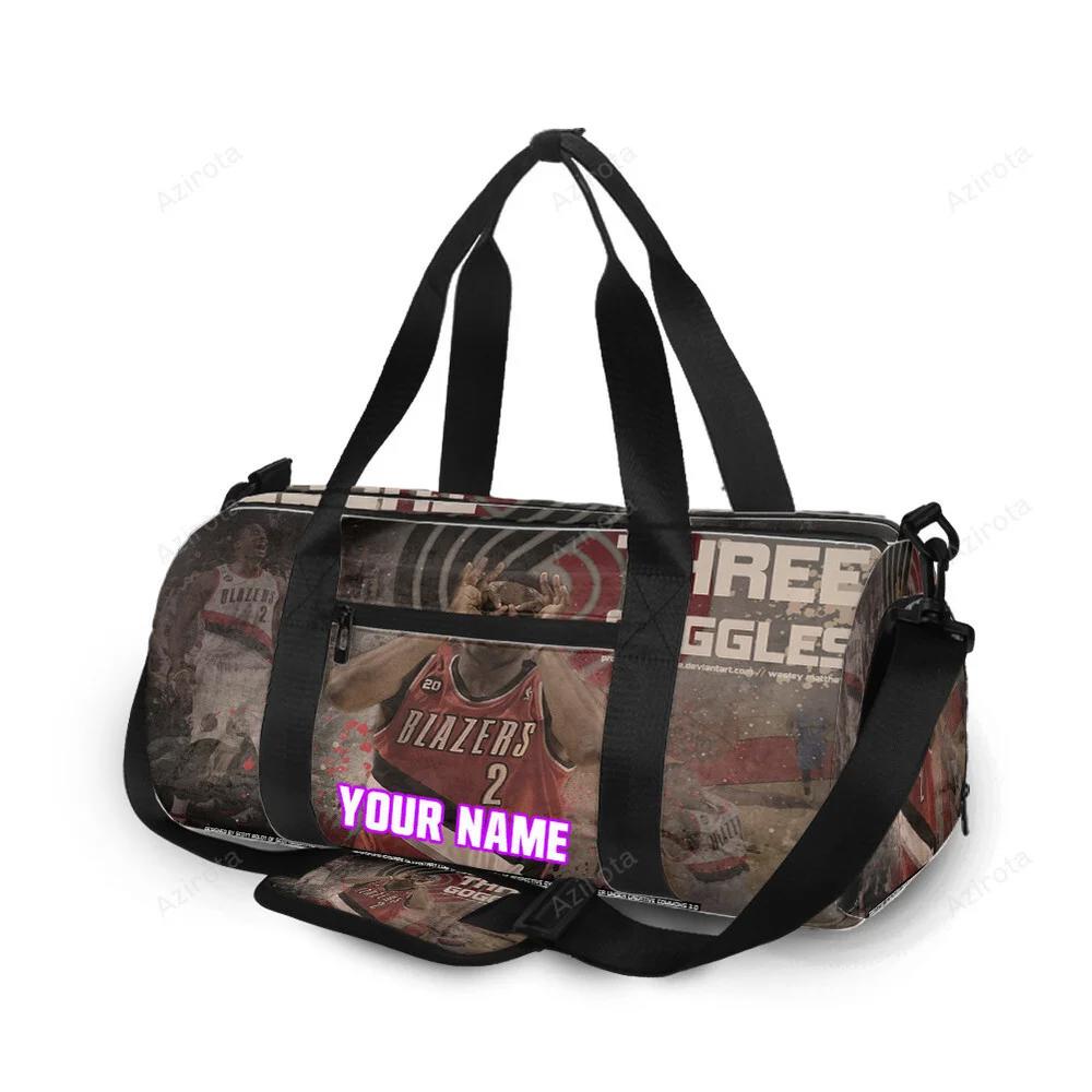 Portland trail blazers wesley matthews1 personalized name travel bag gym bag 2348 Travel Bag