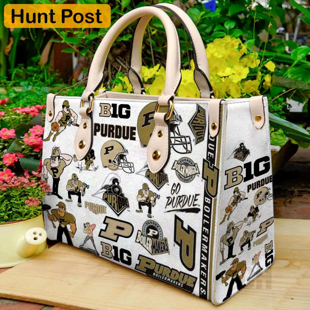 Purdue boilermaker leather handbag  gift for women 4536 Women Leather Hand Bag