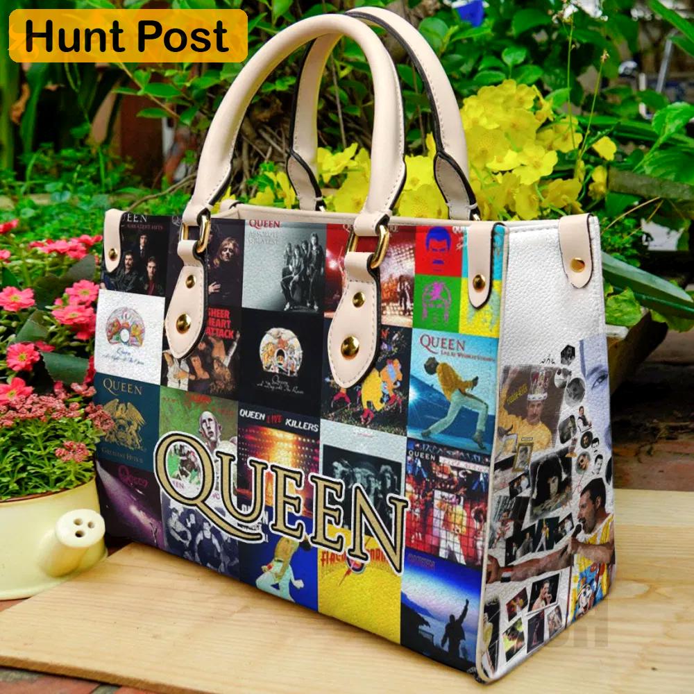 Queen albums leather bag for women gift 1495 Women Leather Hand Bag