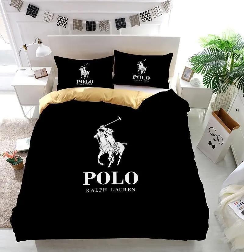 Ralph lauren black fashion luxury brand premium     Bedding Sets bedspread sheets bedclothes covers home decor bedroom idea duvet bed linen blankets
