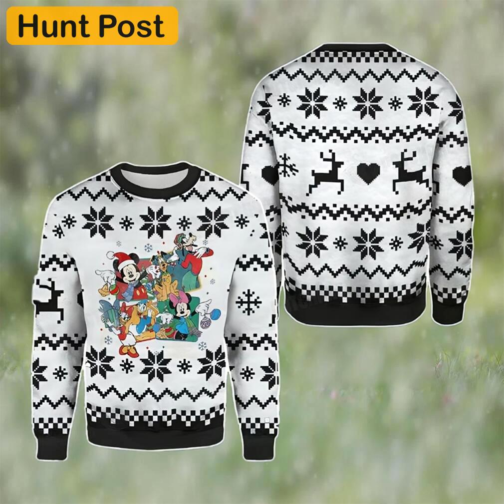 Retro mickey and friends ugly christmas sweater gift for disney fan Christmas Ugly Sweater
