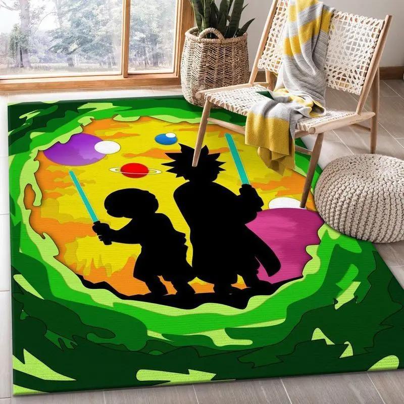 Rick and morty 104 area rug living room and bed room rug rug regtangle carpet floor decor home decor Rectangle Rug