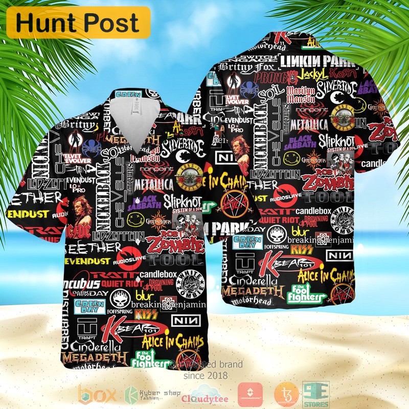 Rock fans music hawaiian shirt Hawaii Shirt Shorts & Flip Flops