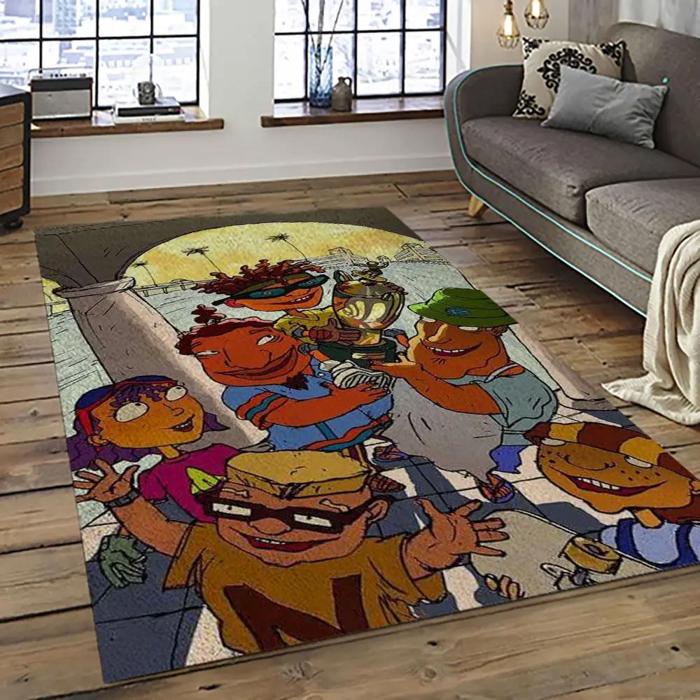 Rocket power action cartoon retangle carpet area rug home decor best gift for fan and friends rp27 Rectangle Rug