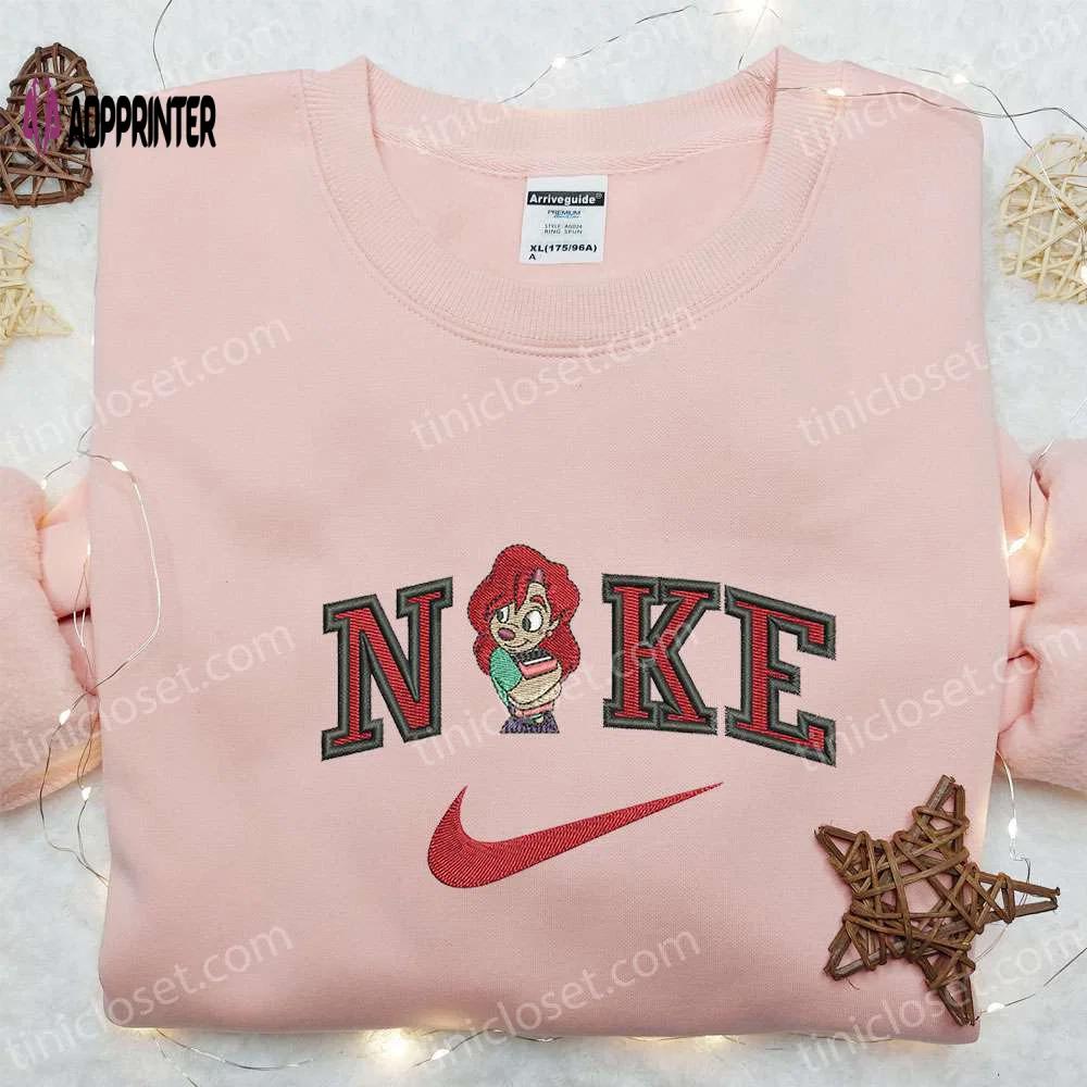 Roxanne x nike cartoon embroidered shirt disney characters sweatshirt nike inspired hoodie Embroidered Shirt