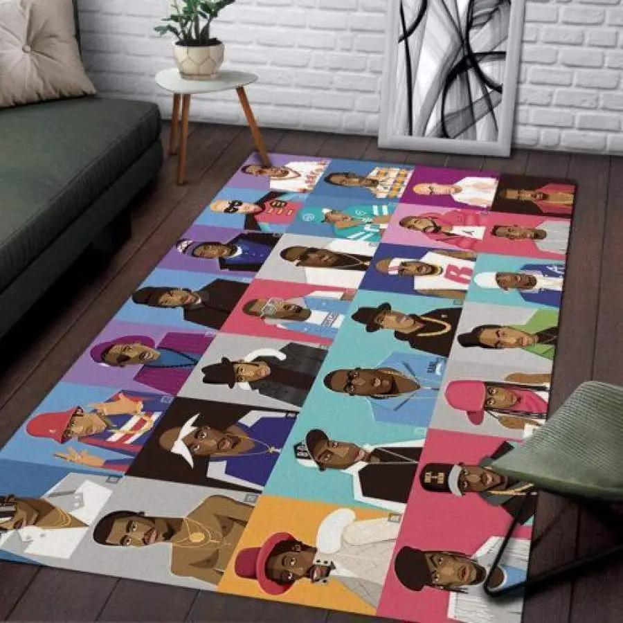 Rug home decor football team logo carpet rug living room 200305101 Rectangle Rug