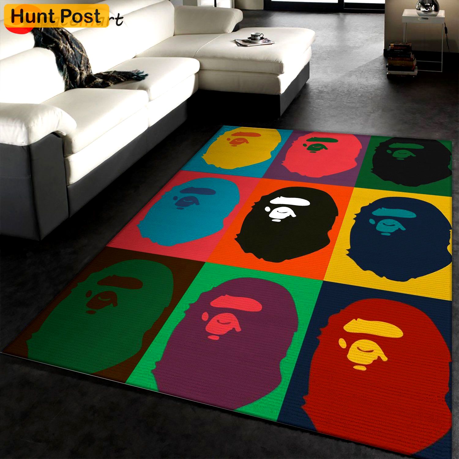 Rugs in living room and bedroom - Bape monkey hypebeast area rugs living room rug christmas gift us decor - rugs Rectangle Rug
