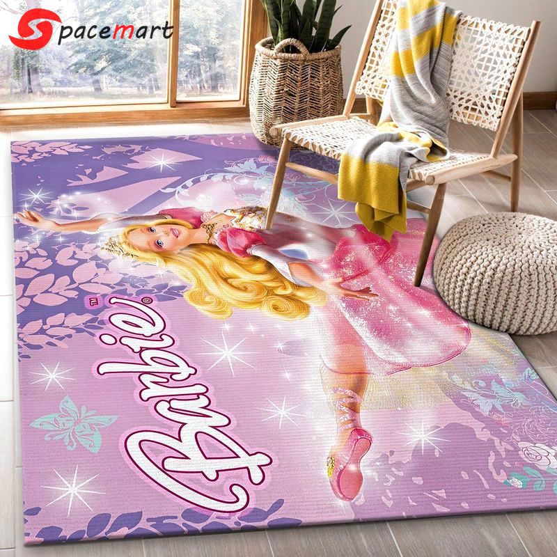 Rugs in living room and bedroom - Barbie in disney princess family area rug living room rug home decor floor decor - rugs Rectangle Rug