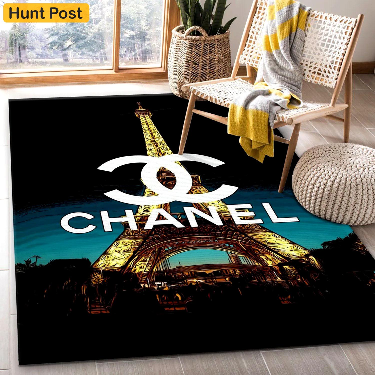 Rugs in living room and bedroom - Chanel area rugs fashion brand rug christmas gift us decor Rectangle Rug