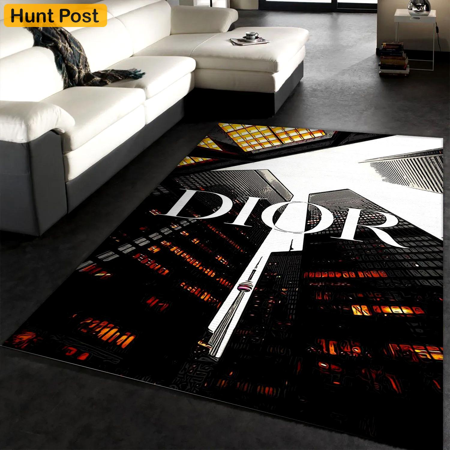 Rugs in living room and bedroom - Dior fashion area rug living room rug christmas gift floor mats keep warm in winter Rectangle Rug