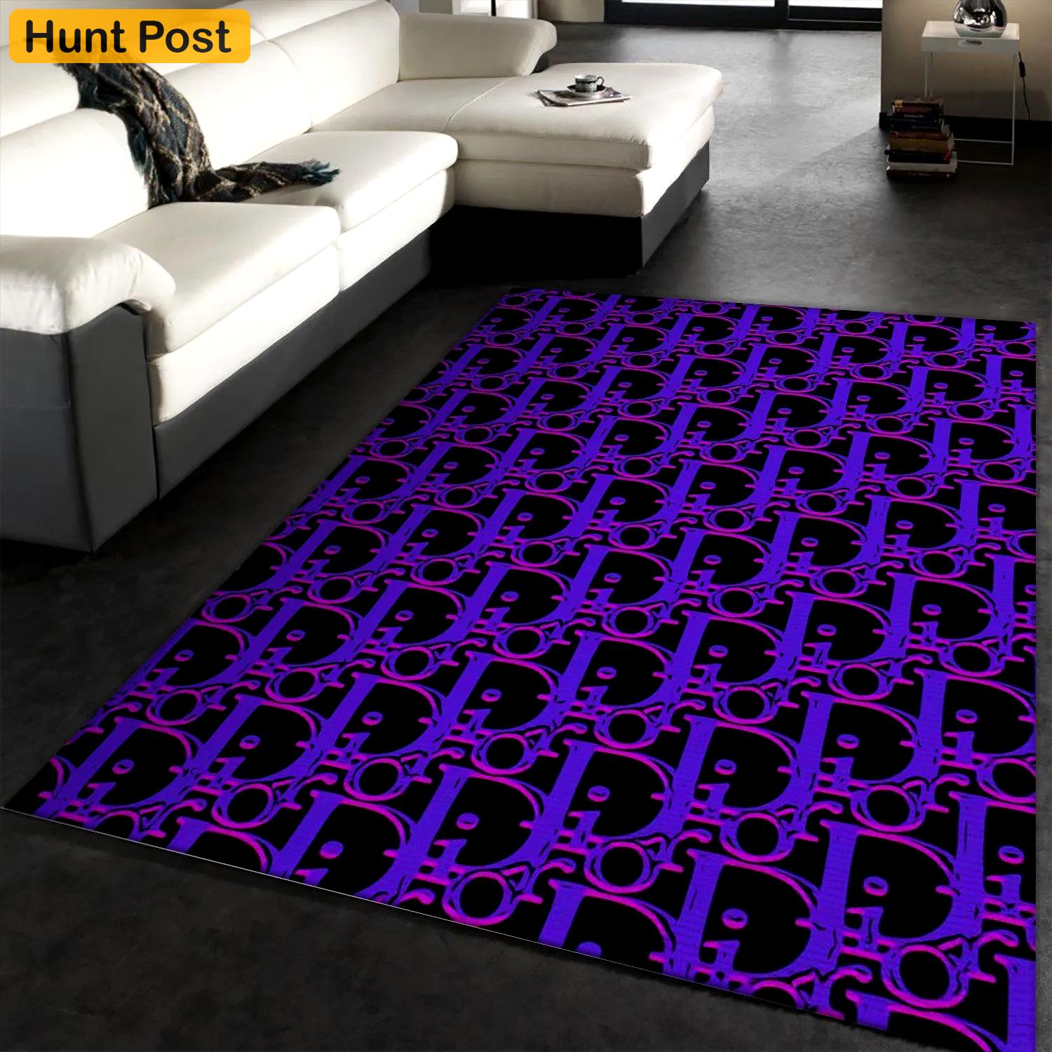Rugs in living room and bedroom - Dior logo area rugs fashion brand rug carpet christmas gift floor mats keep warm in winter Rectangle Rug
