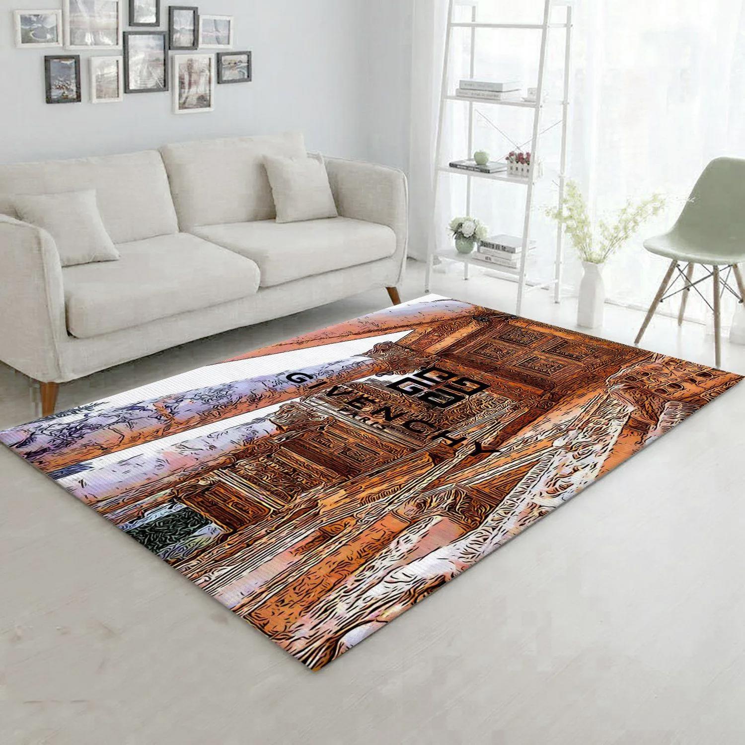 Rugs in living room and bedroom - Givenchy area rug fashion brand rug carpet floor decor floor mats keep warm in winter Rectangle Rug