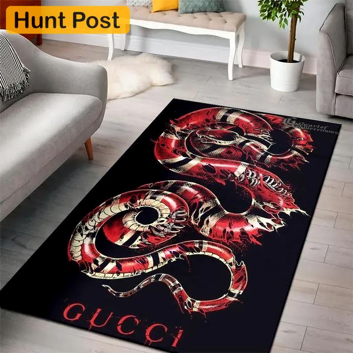 Rugs in living room and bedroom - Gucci snake black luxury area rug for living room bedroom carpet home decorations mat Rectangle Rug
