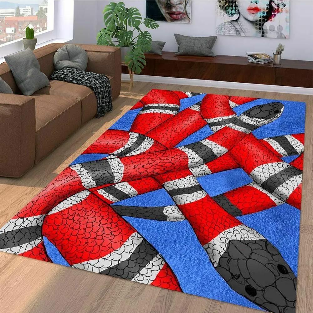 Rugs in living room and bedroom - Gucci snake luxury area rug for living room bedroom carpet home decorations mat type 17 Rectangle Rug