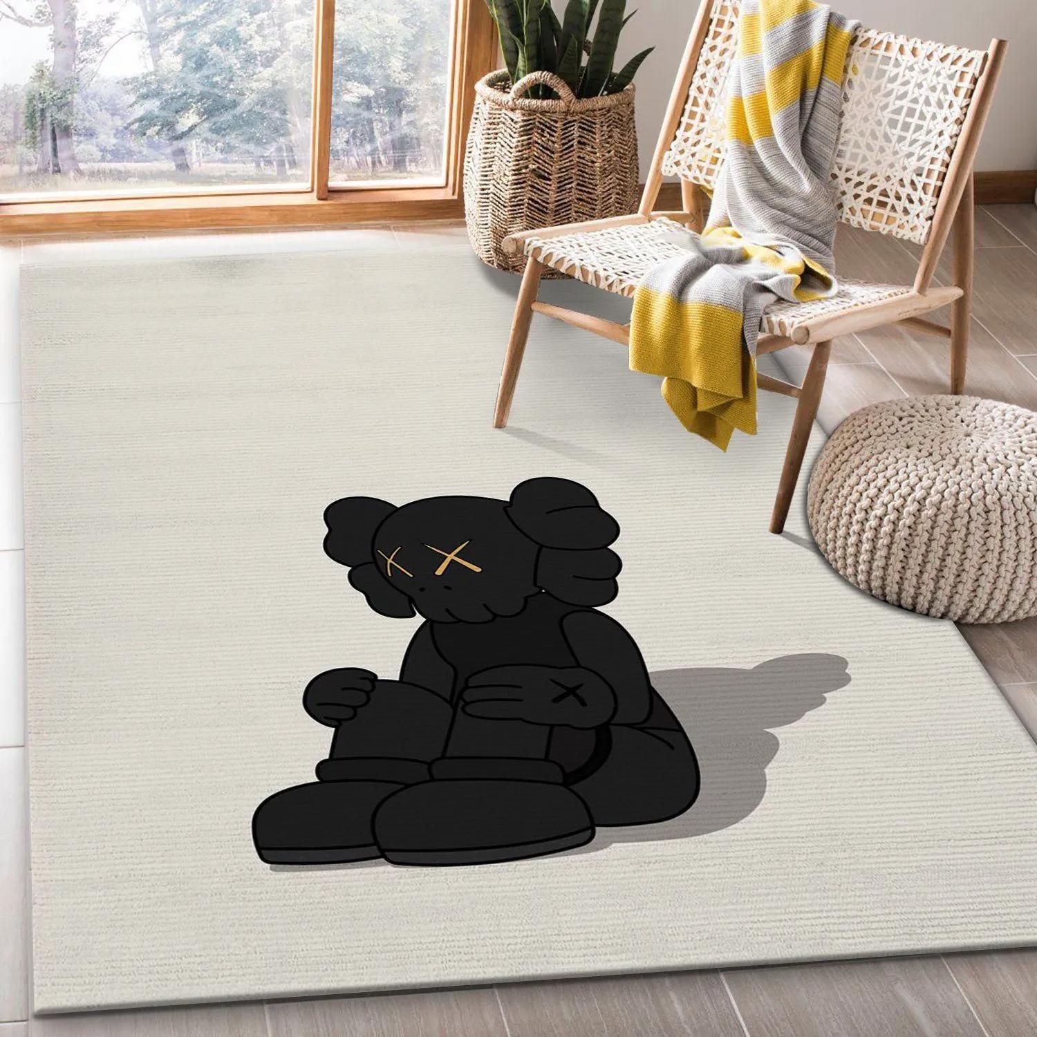 Rugs in living room and bedroom - Kaws illustration area rug living room rug carpet us gift decor Rectangle Rug