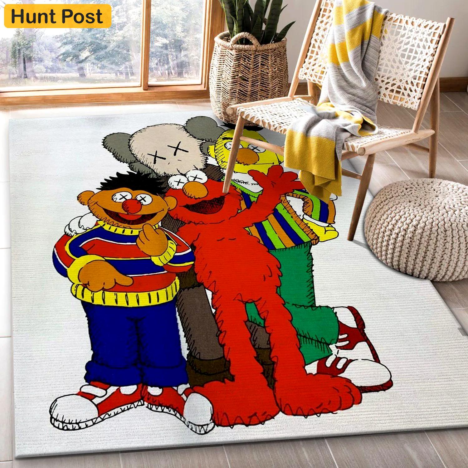 Rugs in living room and bedroom - Kaws ver1 fashion brand area rug carpet living room rug floor mats keep warm in winter Rectangle Rug