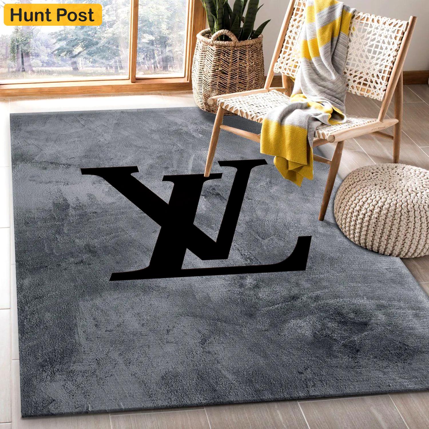 Rugs in living room and bedroom - Louis vuitton area rug fashion brand rug christmas gift floor mats keep warm in winter Rectangle Rug