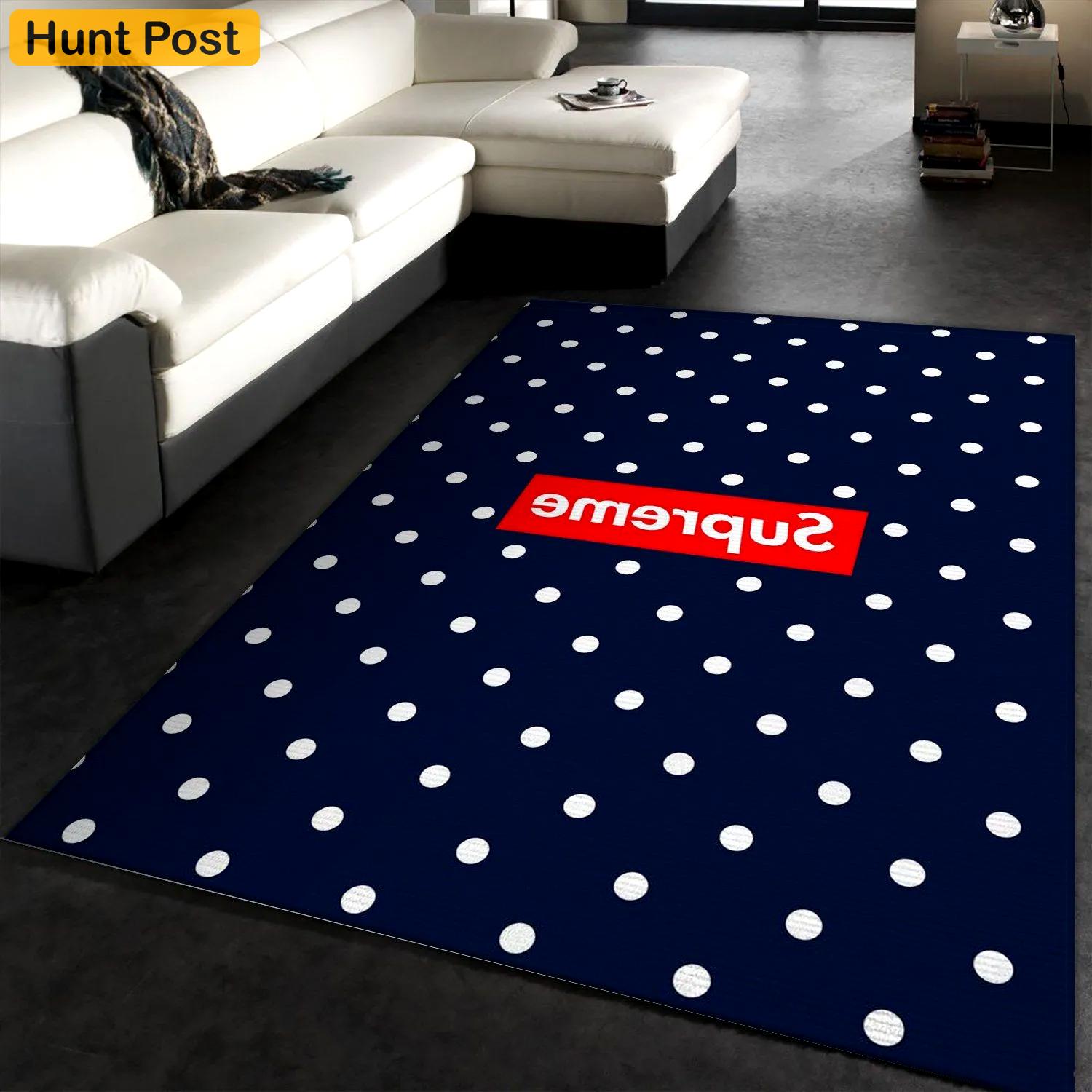 Rugs in living room and bedroom - Supreme x cdg rectangle rug bedroom rug floor decor home decorations Rectangle Rug