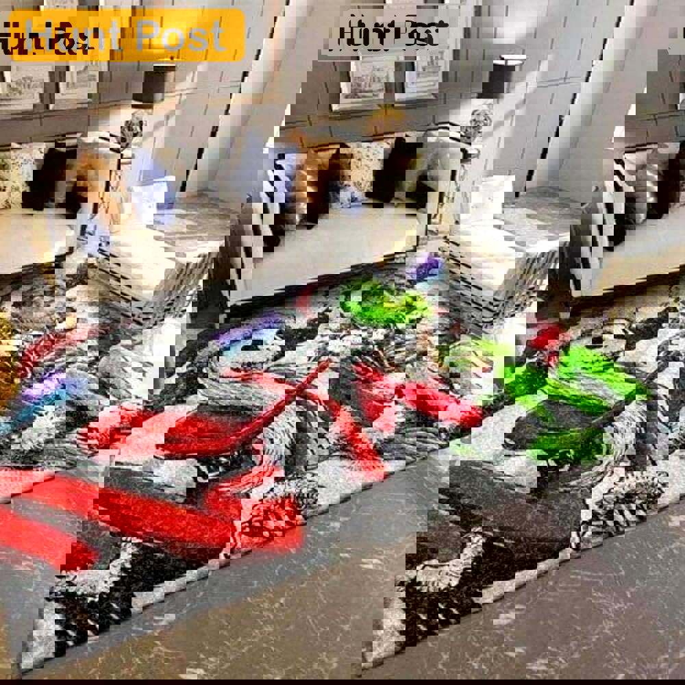 Rugs in living room and bedroom christmas santa jack skellington area rug Rectangle Rug