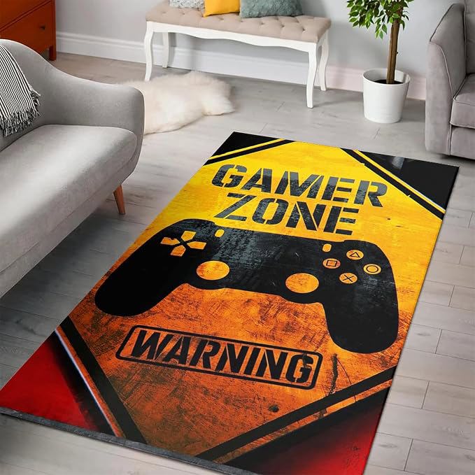 Rugs in living room and bedroom gamer zone rug Rectangle Rug