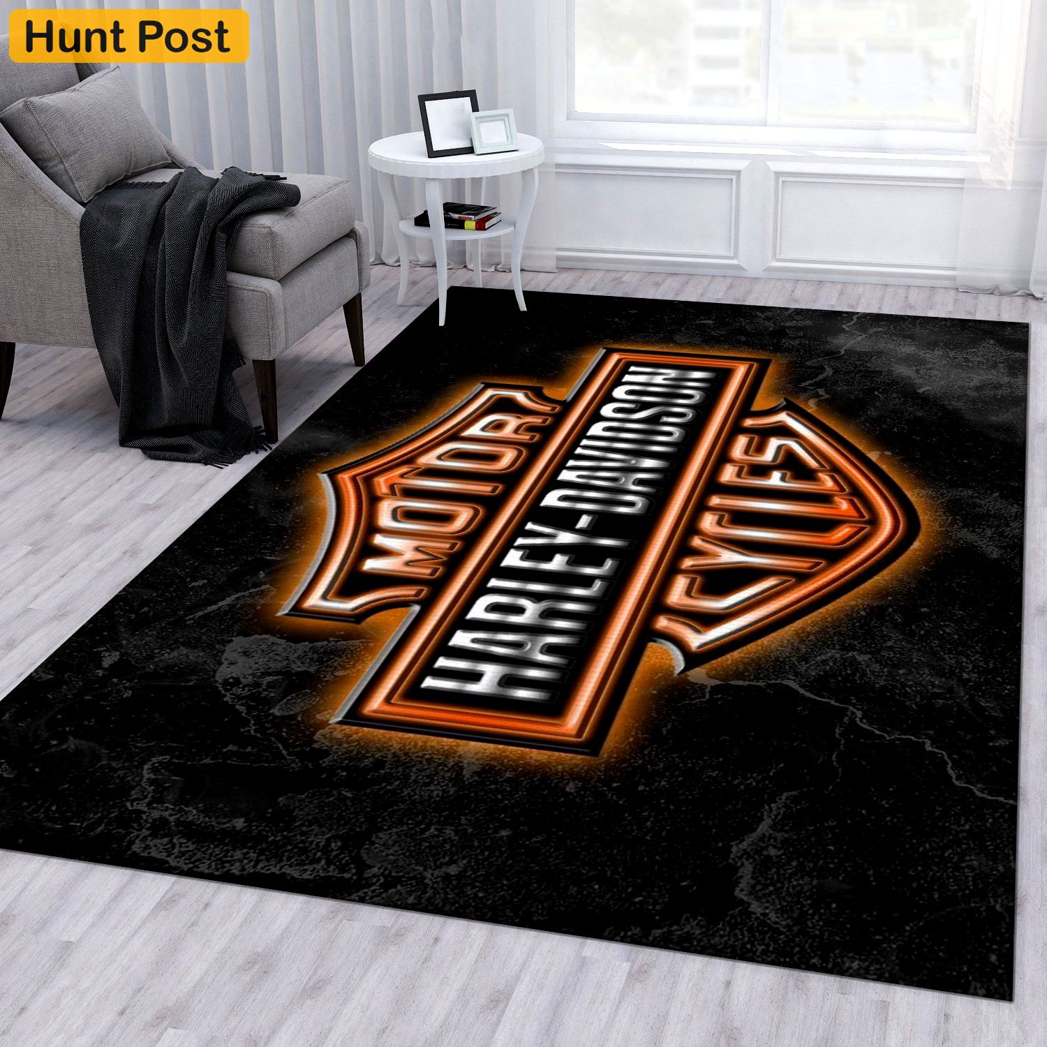 Rugs in living room and bedroom harley davidson ver7 rug bedroom rug christmas gift us decor Rectangle Rug