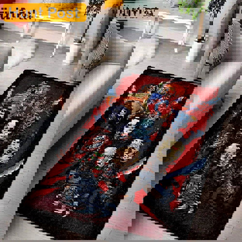 Rugs in living room and bedroom horror halloween rug Rectangle Rug