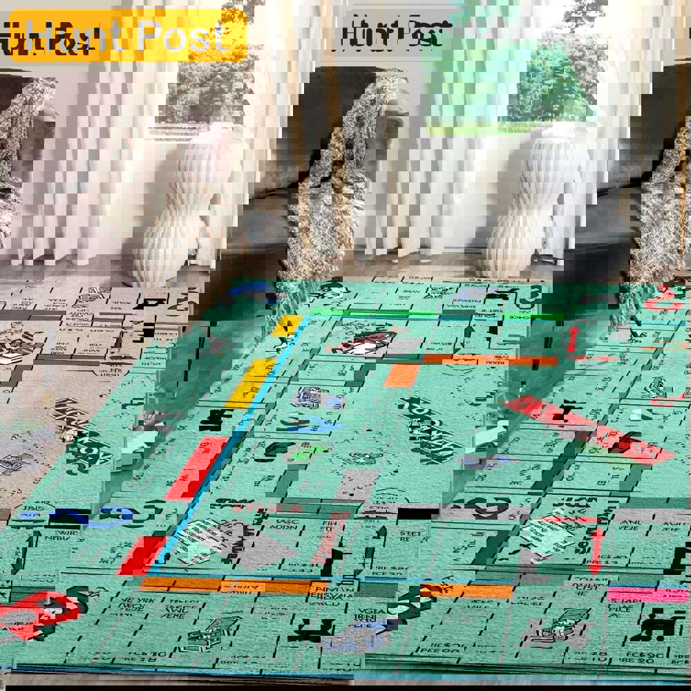 Rugs in living room and bedroom monopoly area rug gaming carpet gamer living room rugs rug regtangle carpet floor decor home decor Rectangle Rug