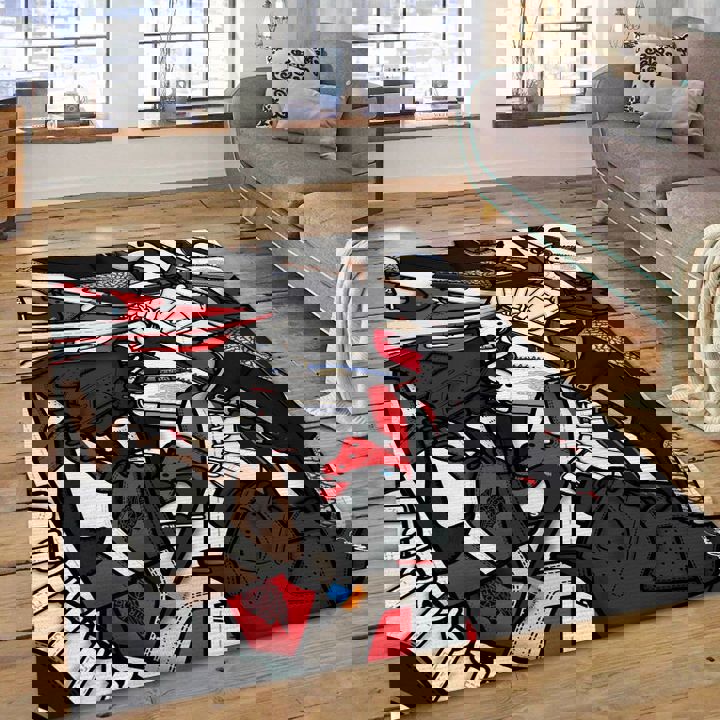 Rugs in living room and bedroom nike air jordan michael sneaker rug home decor Rectangle Rug