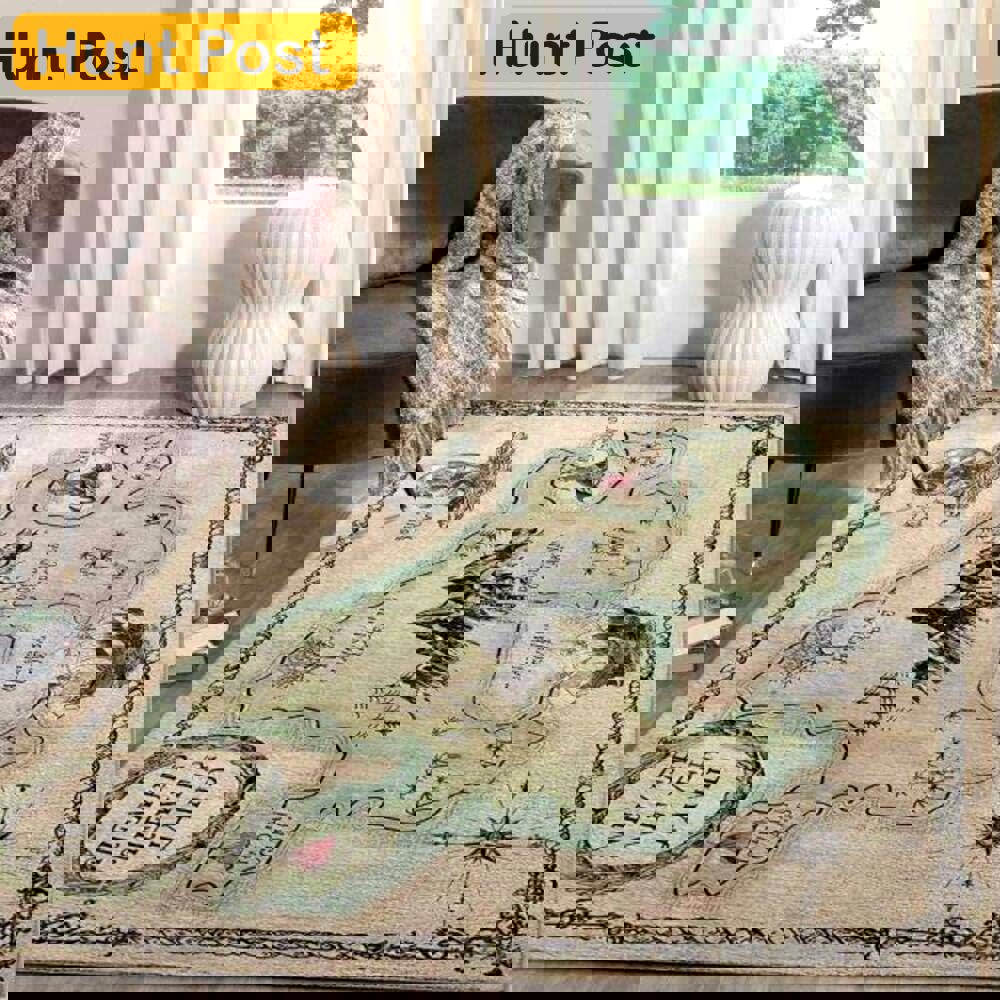 Rugs in living room and bedroom peter pann never-land map home decor rectangle area rug Rectangle Rug