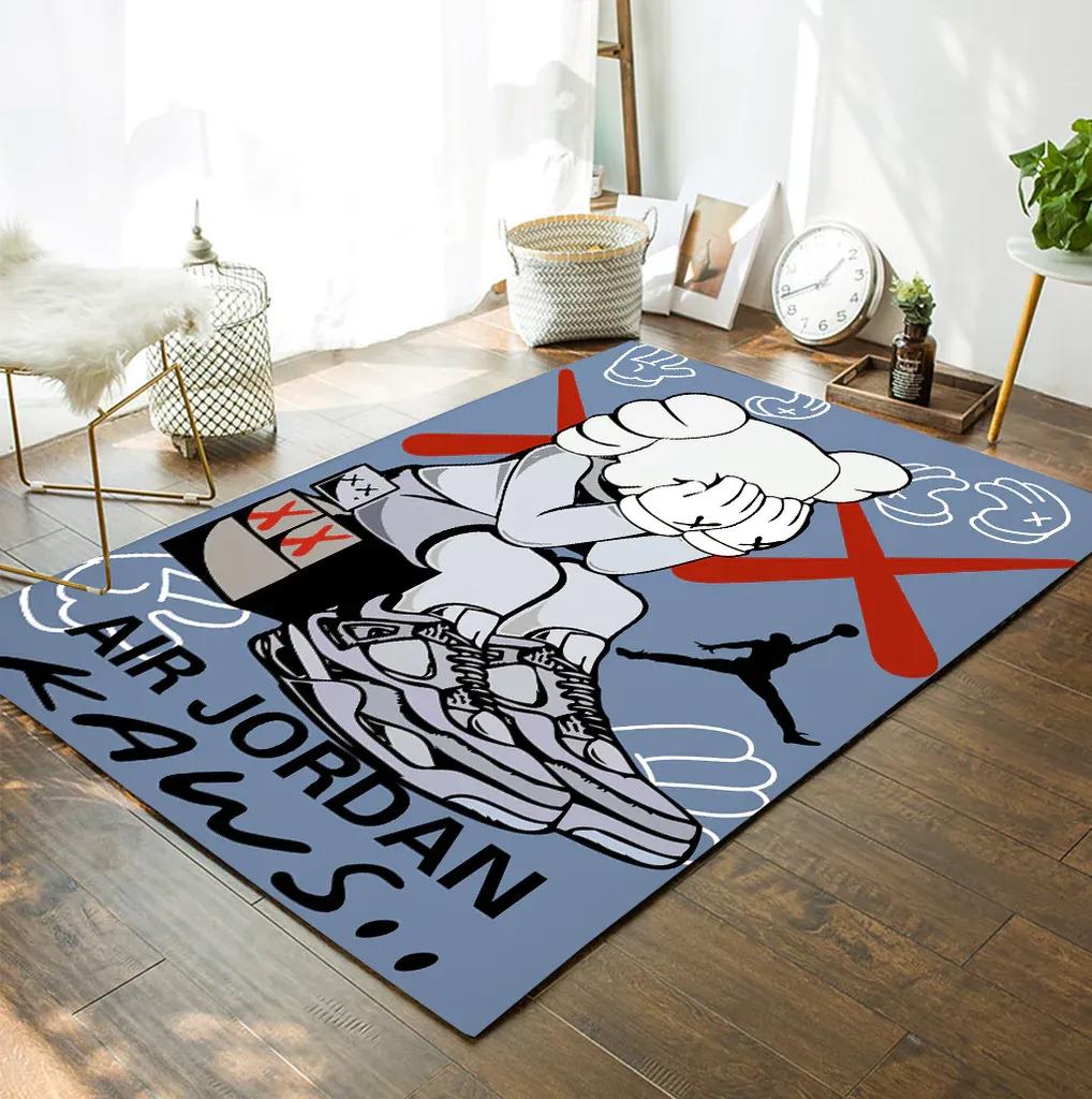 Rugs in living room and bedroom supreme kaws fashion area rug carpet living room rug us gift decor Rectangle Rug