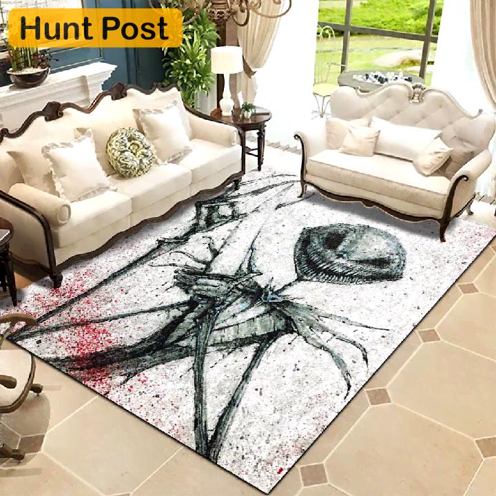 Rugs in living room and bedroom the nightmare before christmas jack skellington area rugs Rectangle Rug