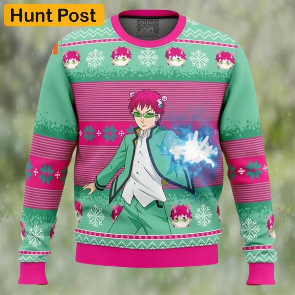 Saiki k the disastrous life of saiki k ugly christmas sweater Christmas Ugly Sweater