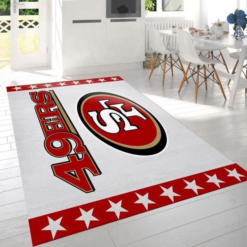San francisco 49ers nfl 1 area rug living room bedroom rug regtangle carpet Rectangle Rug