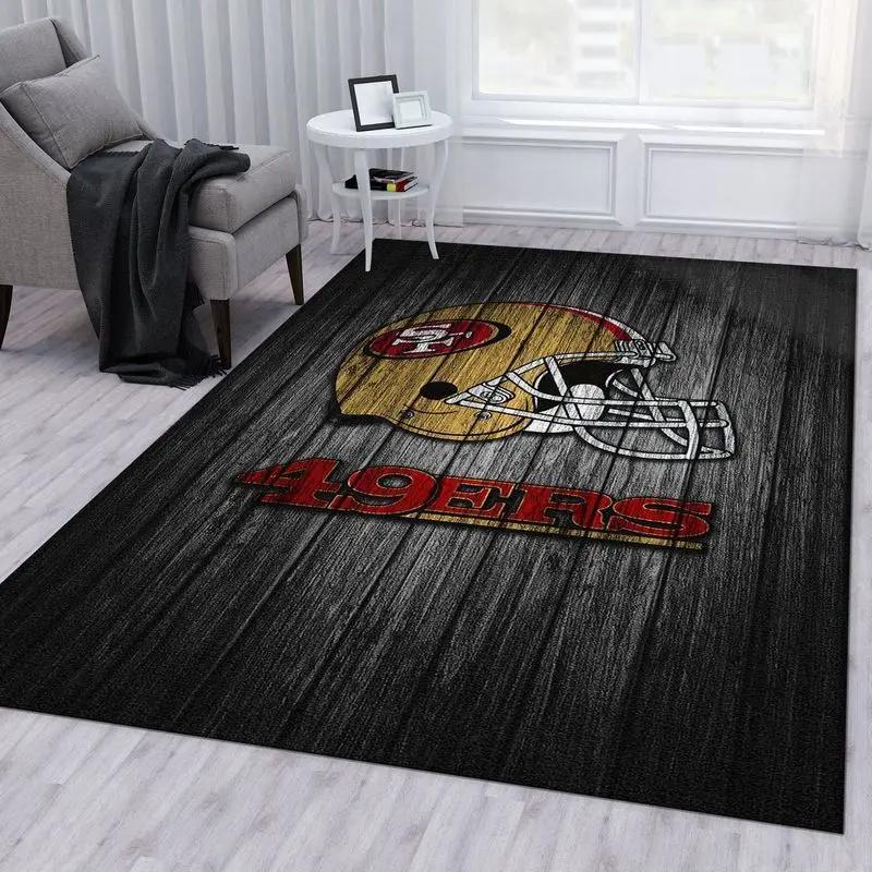 San francisco 49ers nfl 21 area rug living room bedroom rug regtangle carpet Rectangle Rug