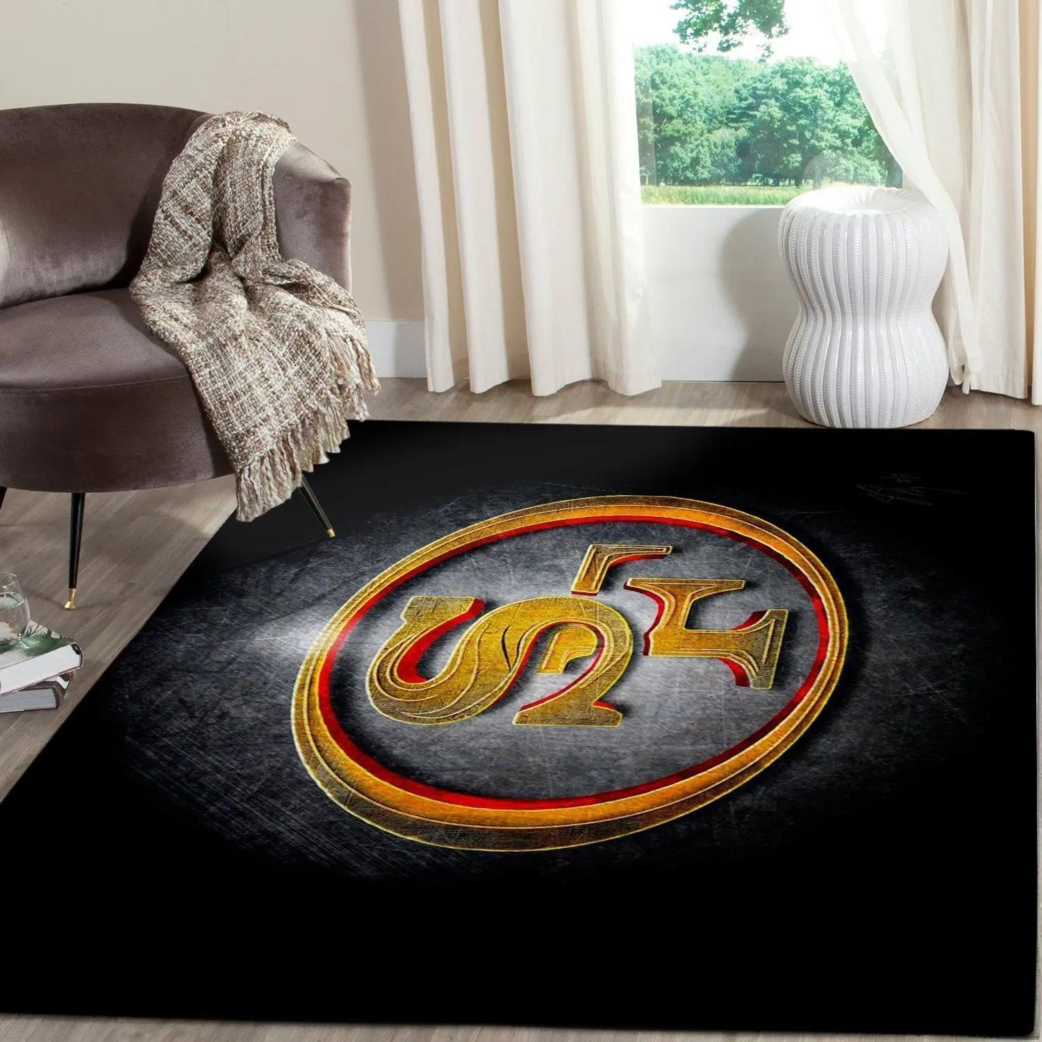 San francisco 49ers nfl football carpet living room rugs regtangle carpet v563 Rectangle Rug