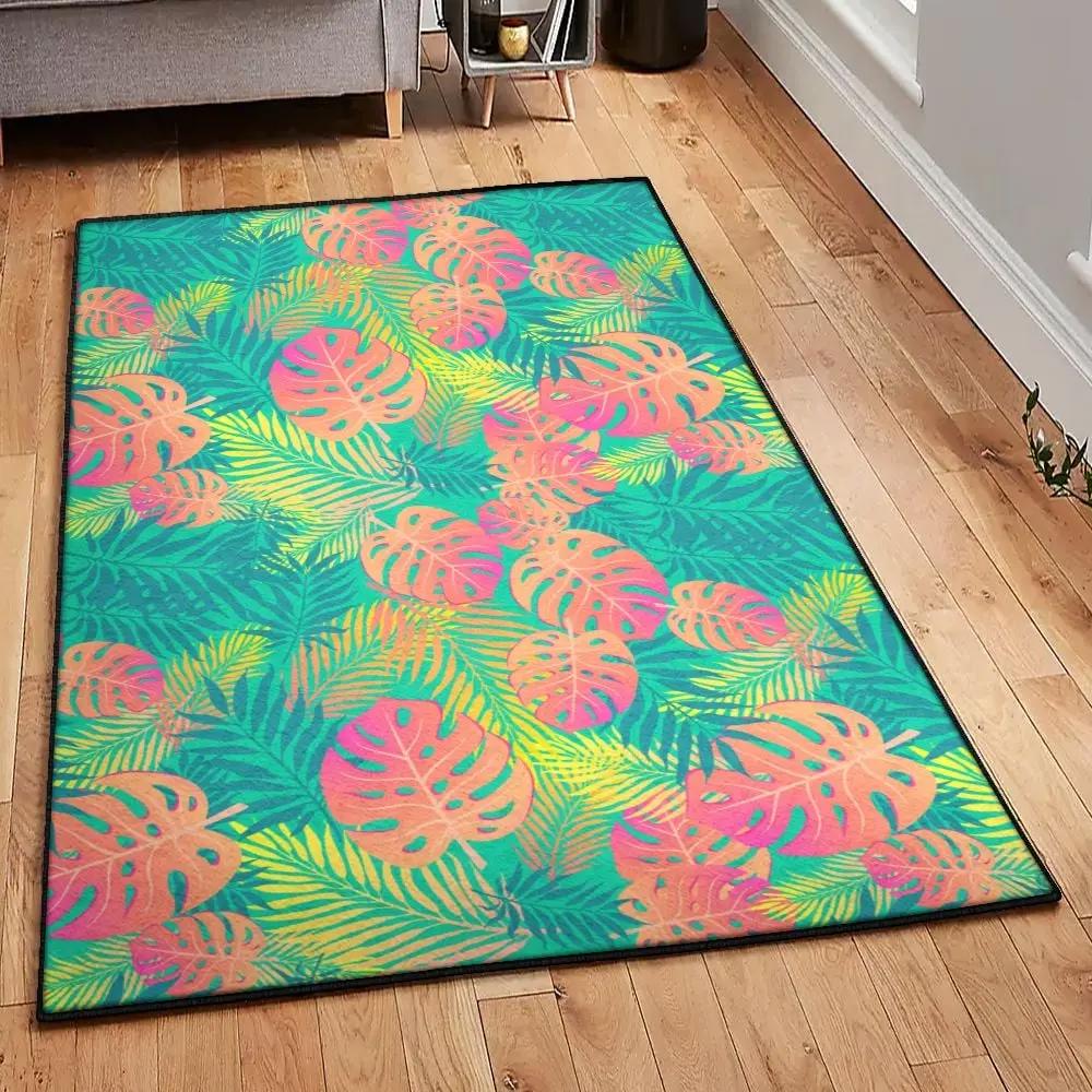 Sea cool rugs, palm tree beach rug Rectangle Rug