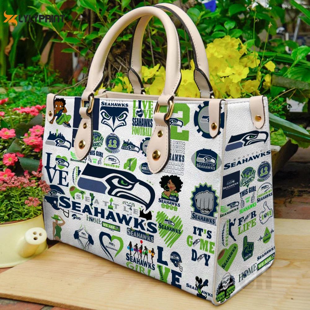 Seattle seahawks leather handbag gift for women 724 Women Leather Hand Bag