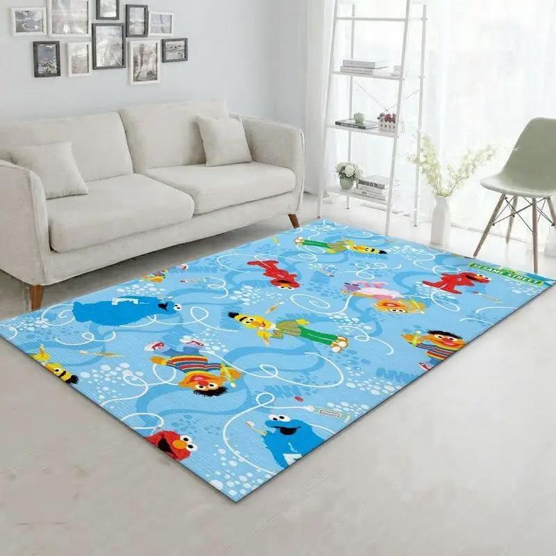 Sesame street 12 area rug living room and bed room rug rug regtangle carpet floor decor home decor Rectangle Rug
