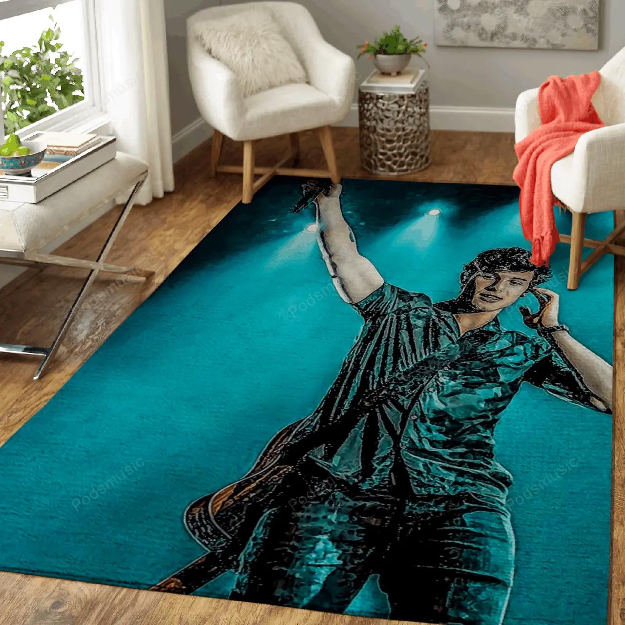 Shawn mendes 13 music art for fans area rug living room carpet rug regtangle carpet floor decor home decor Rectangle Rug
