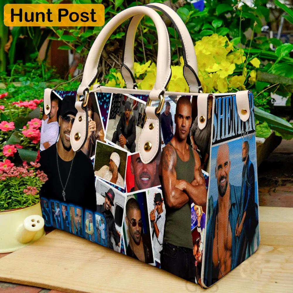 Shemar moore leather bag for women gift 3980 Women Leather Hand Bag