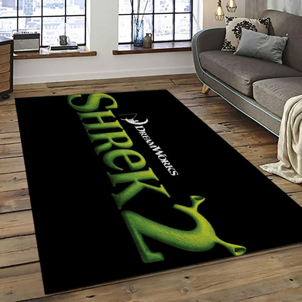 Shrek cartoon characters carpet area rug home decor gift best present for friends sk1 Rectangle Rug