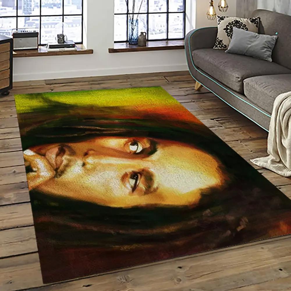 Singer bob marley music carpet rectangle area rug for living room bedroom decor bm20 Rectangle Rug