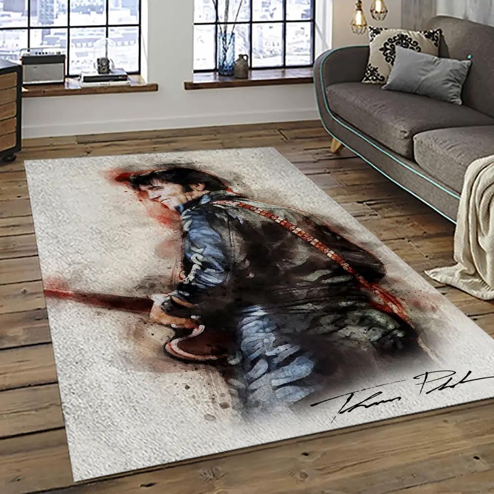 Singer elvis presley music carpet rectangle area rug for living room bedroom decor ep37 Rectangle Rug