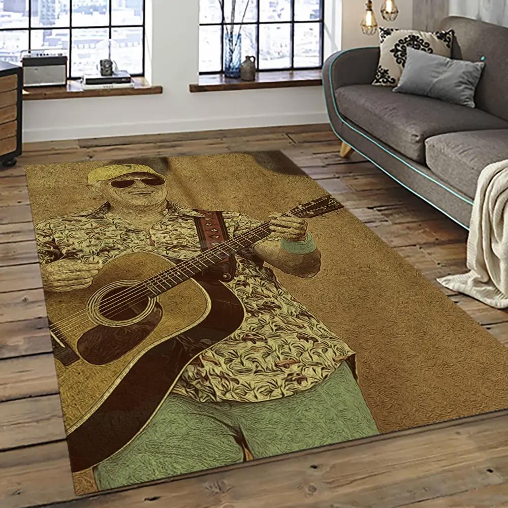 Singer jimmy buffett music carpet rectangle area rug for living room bedroom decor jb05 Rectangle Rug