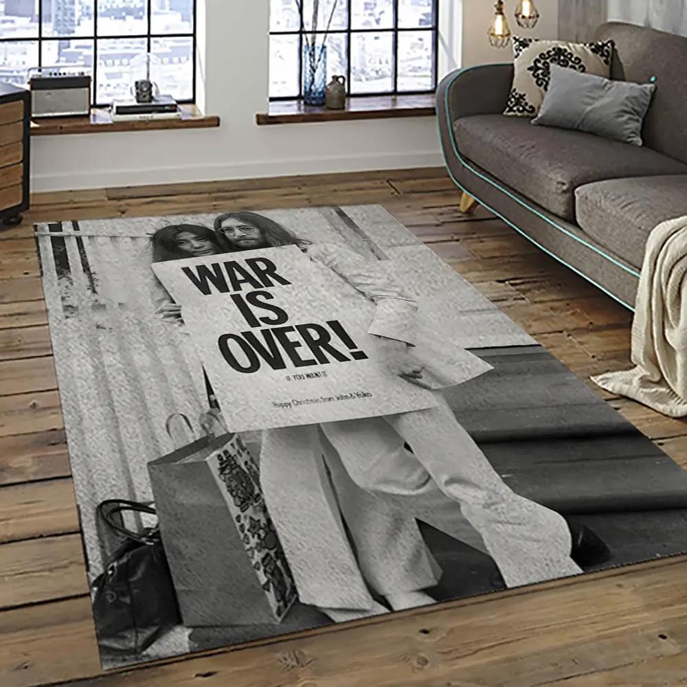 Singer john lennon music carpet rectangle area rug for living room bedroom decor jl09 Rectangle Rug